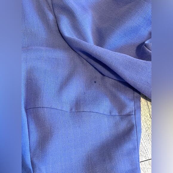 Gianni Bini Womens Ruffle Trumpet Sleeve Blue Work Shift Dress Size XL - Picture 9 of 9